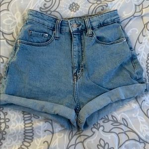 denim shorts